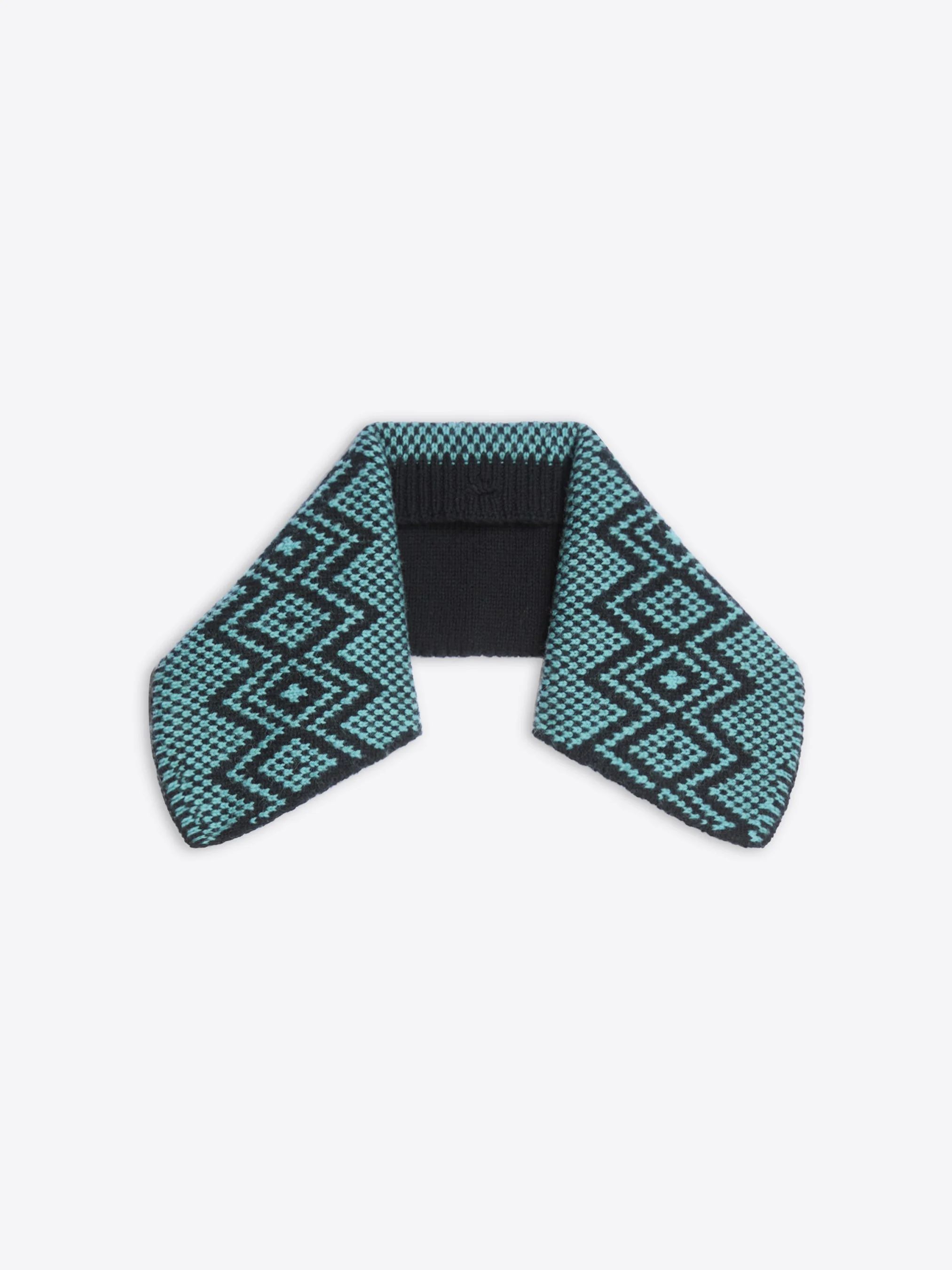 JACQUARD WOOL COLLAR - 1