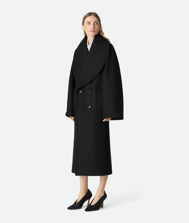 Bottega Veneta Stretch Wool Long Coat outlook