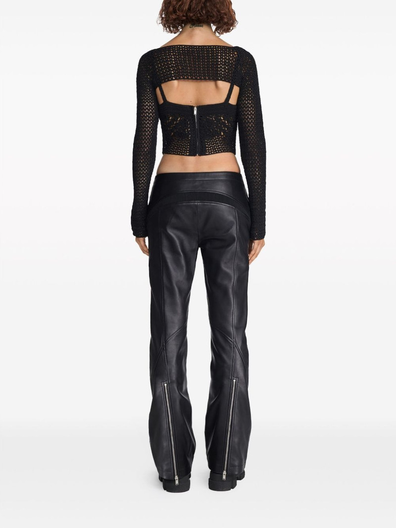 panelled leather trousers 6
