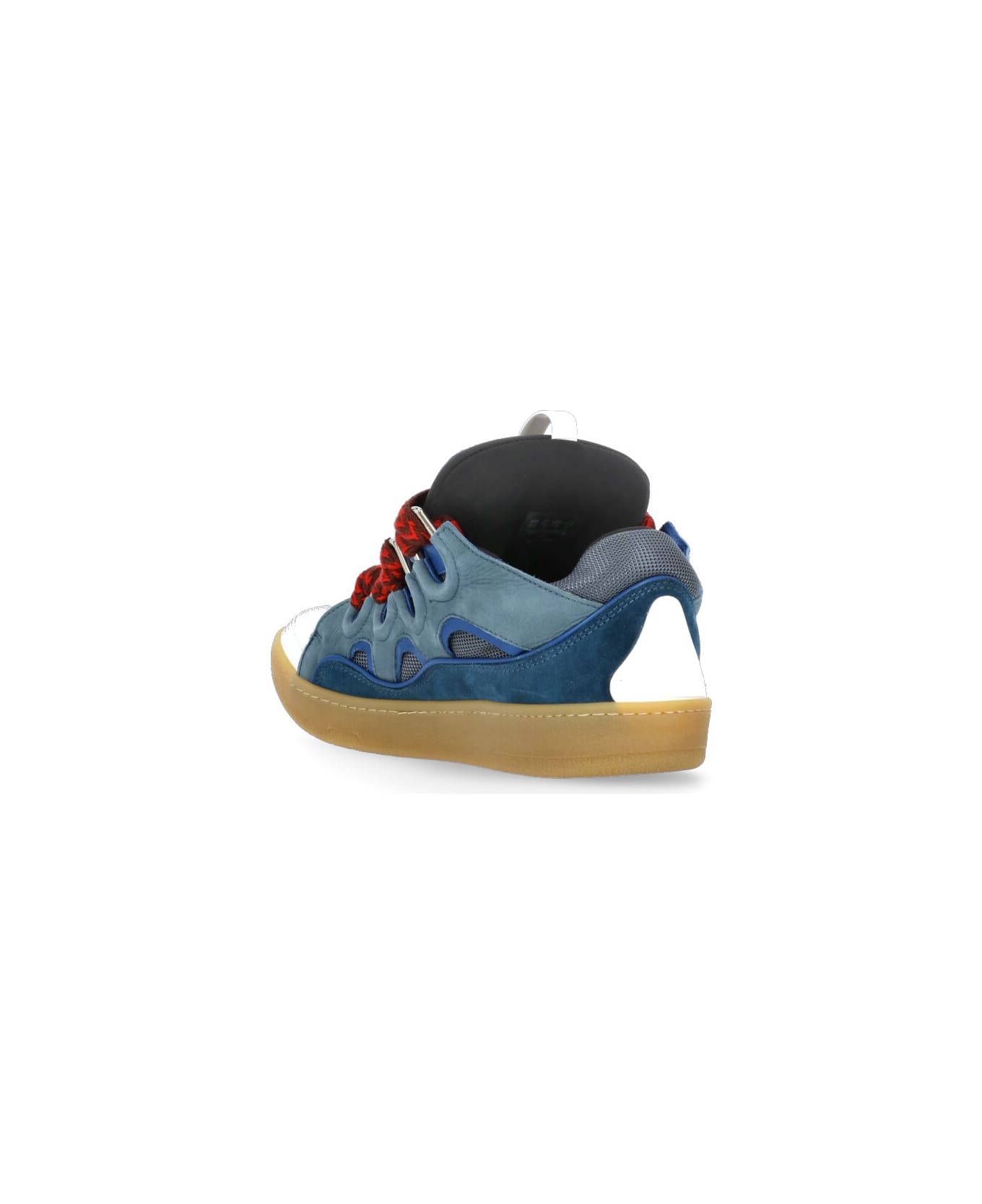'curb' Sneakers In Blue And Grey Leather - 4