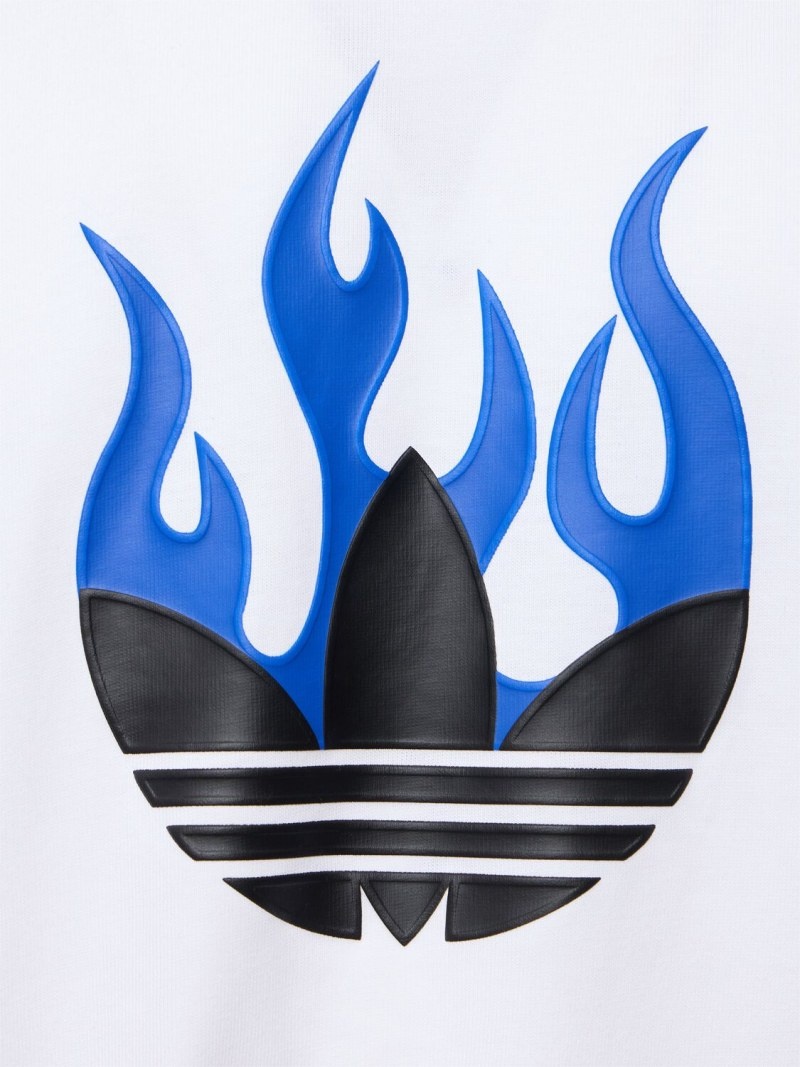 Flames logo cotton t-shirt - 4