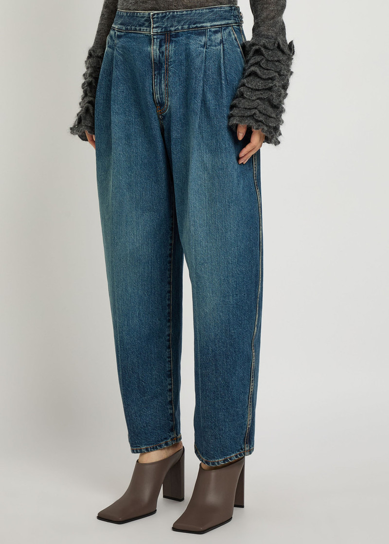 Alaïa Alaïa Pleated Barrel-leg Jeans outlook