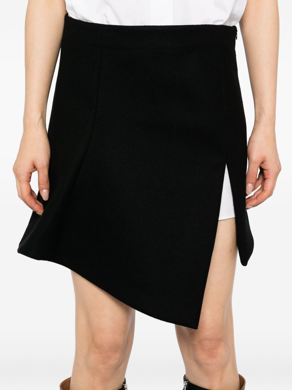 asymmetric-hem dress - 5