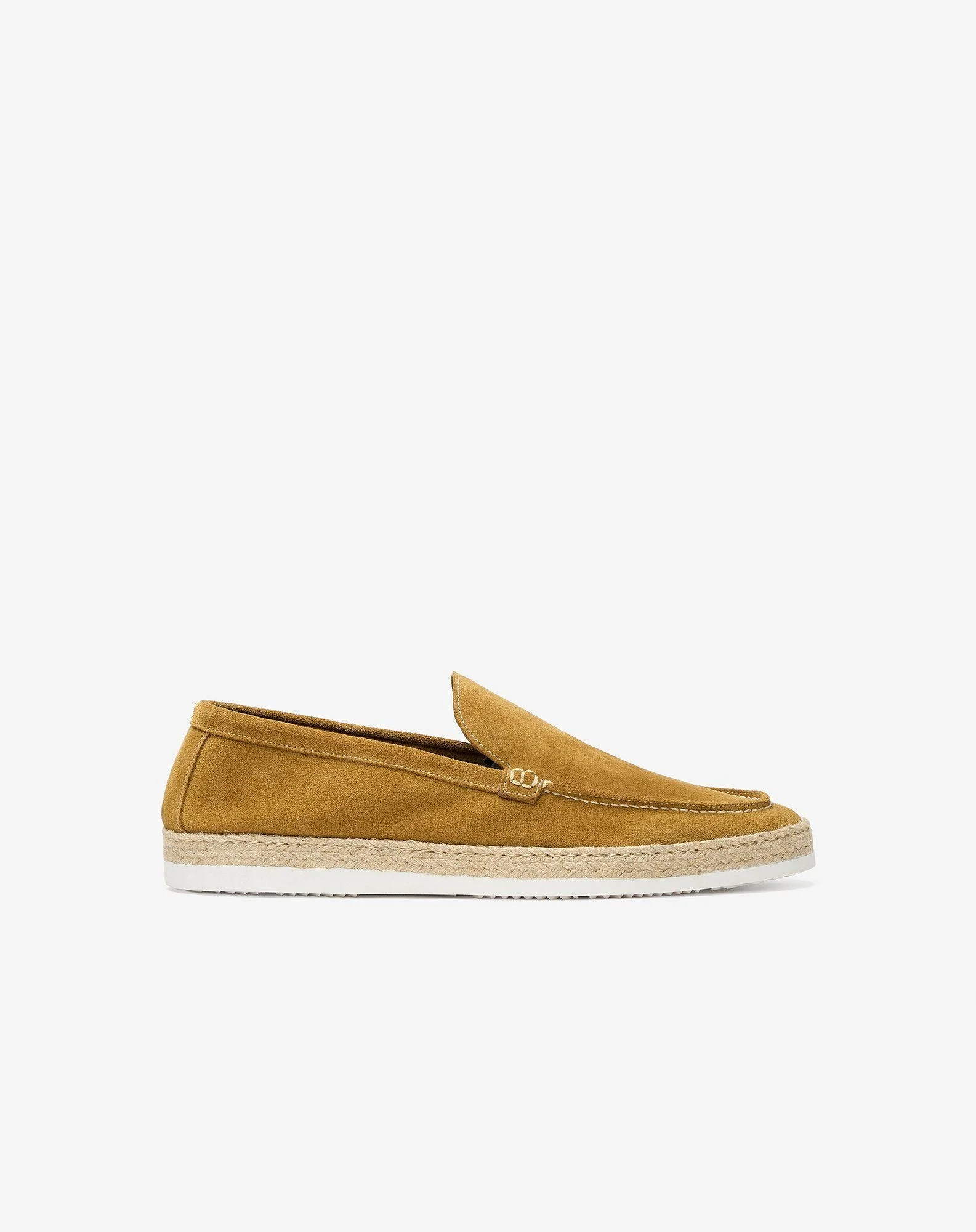 Ochre suede loafers - 1