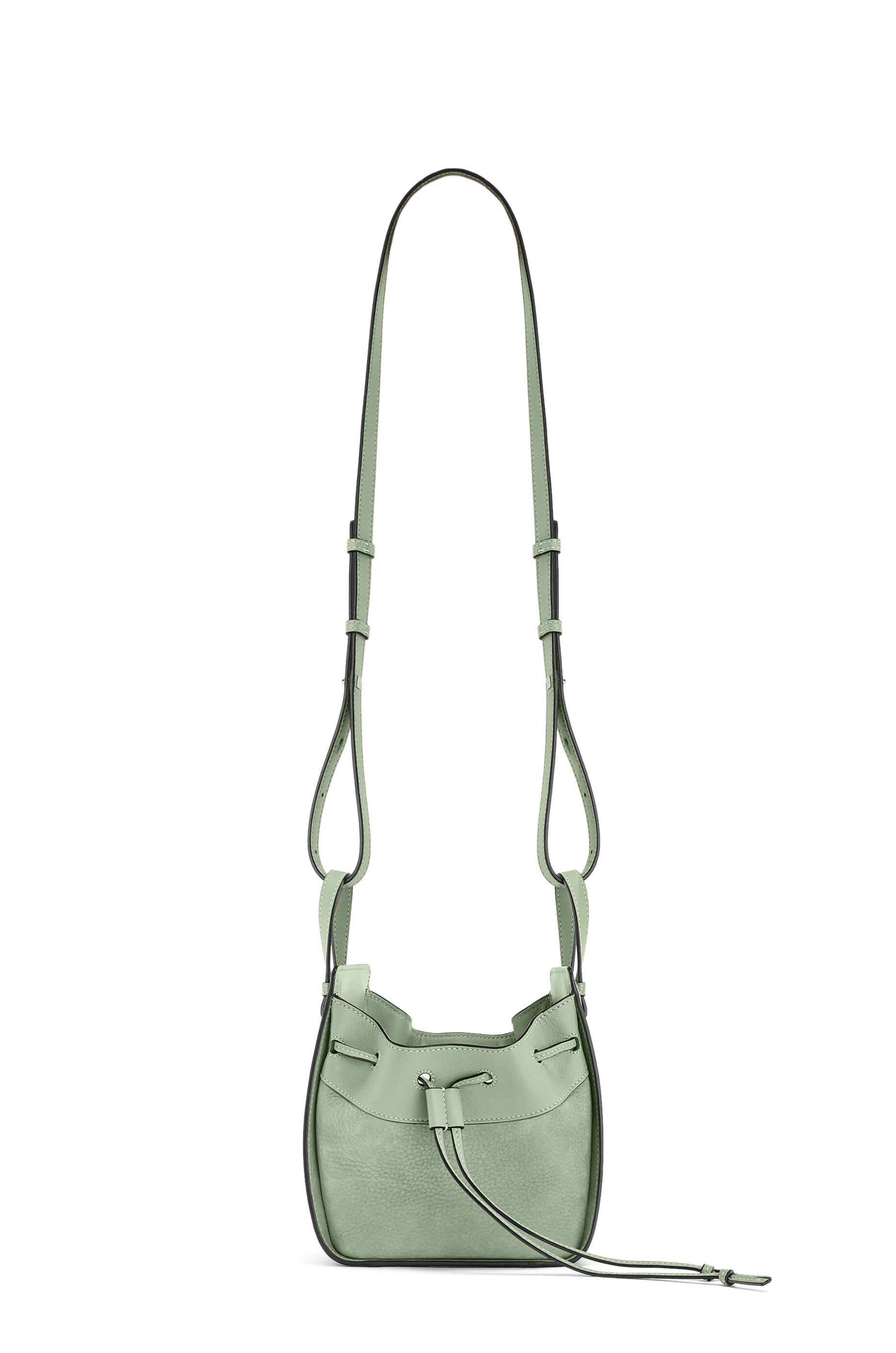 Mini Hammock Drawstring bag in calfskin and nubuck - 4