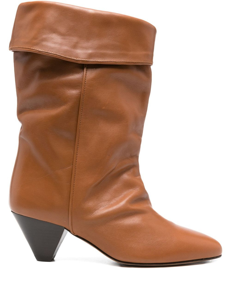 55mm Dalby draped leather boots 1
