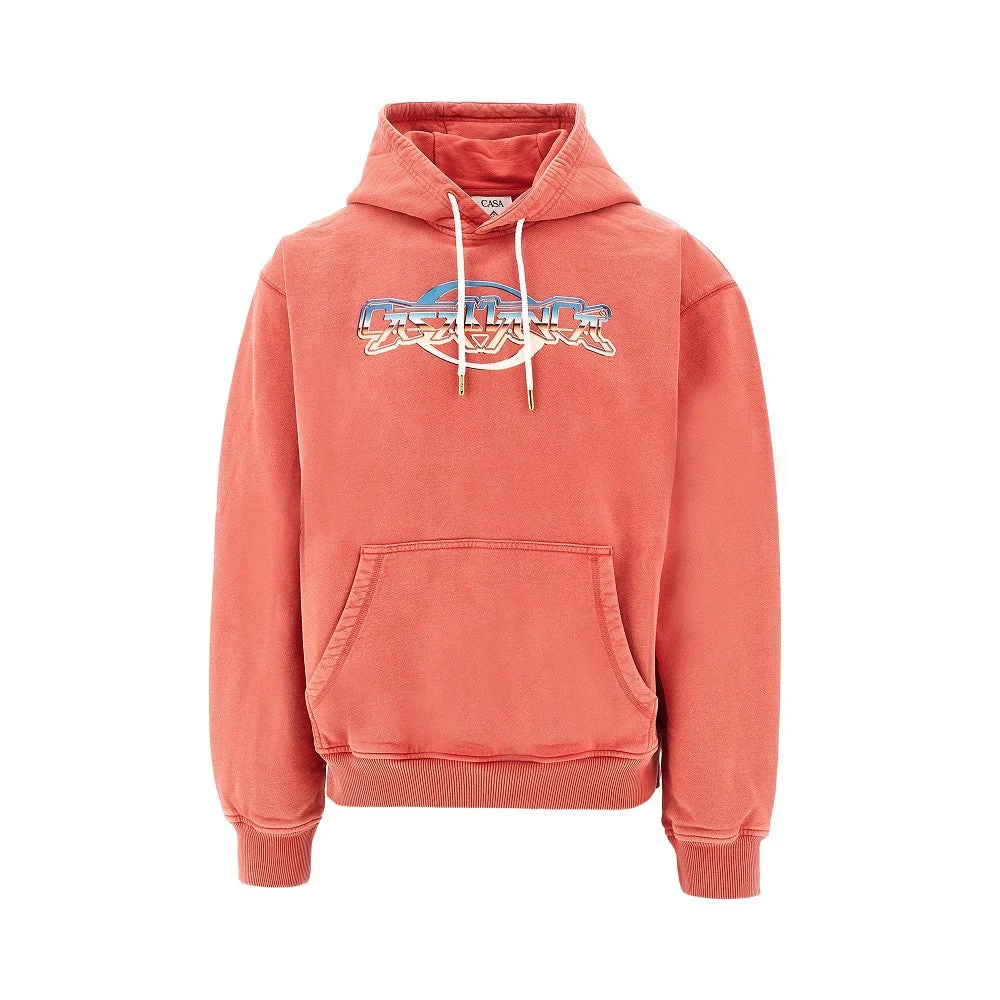 'CHROME TEXT' PRINT HOODIE - 1