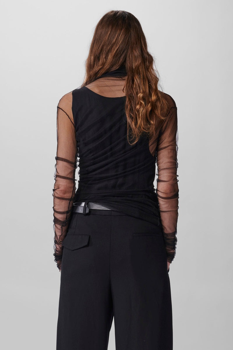 Tatiana Standard Long Twist Top Silk Tulle - 3
