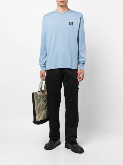 Stone Island logo-patch long-sleeve T-shirt outlook