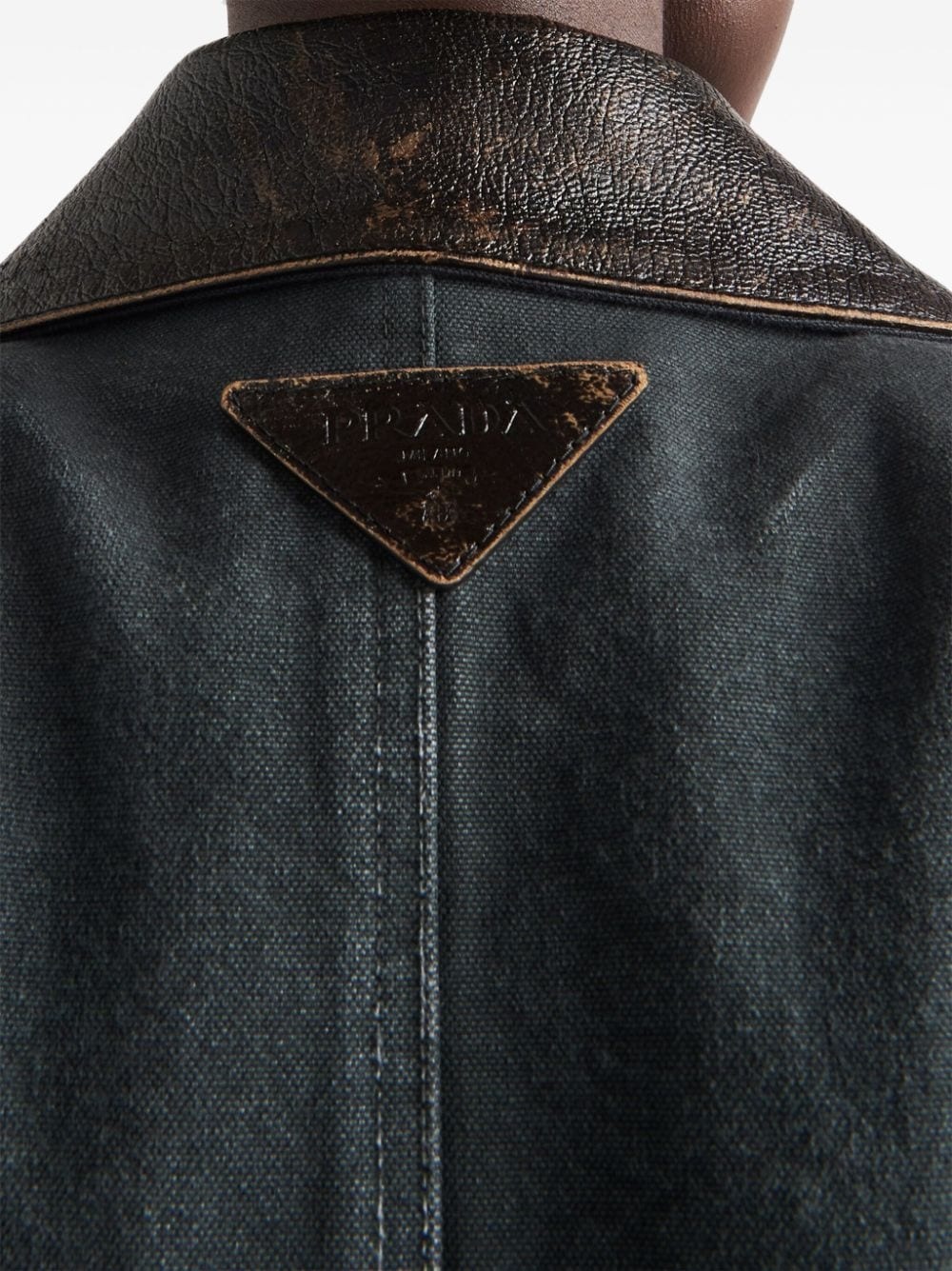 ripped canvas jacket - 5