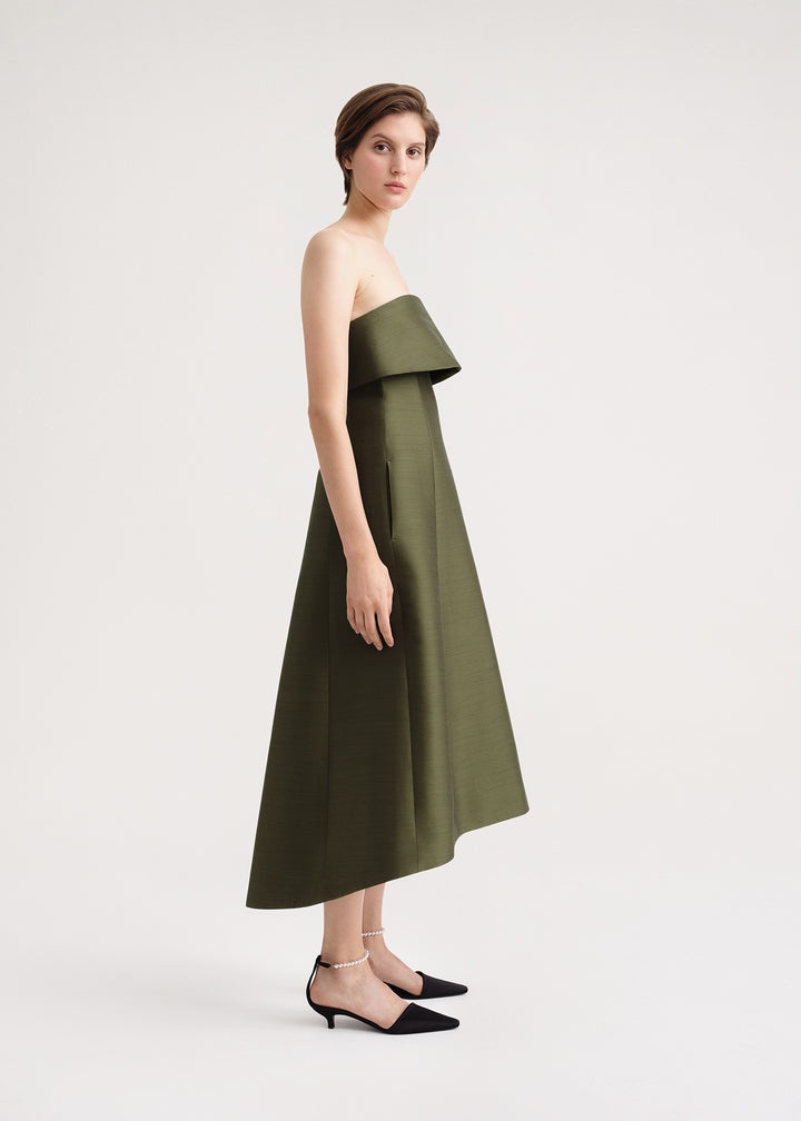 A-line wool cotton dress martini - 3