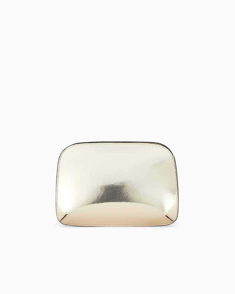 STRIPED, LAMÉ-LEATHER LA PRIMA CLUTCH BAG 3