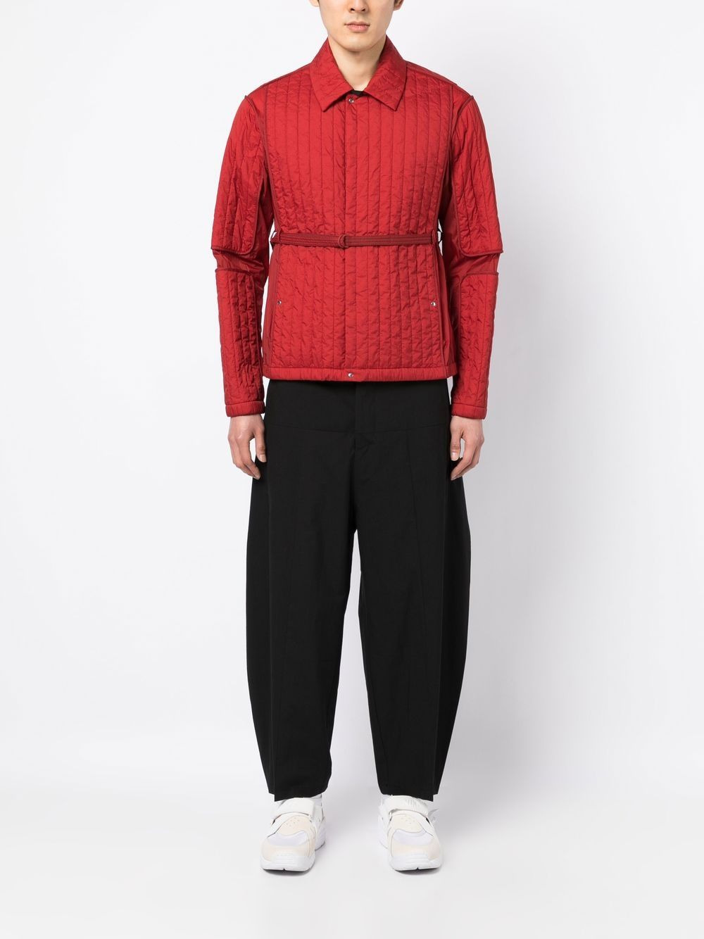 cotton wide-leg trousers - 2