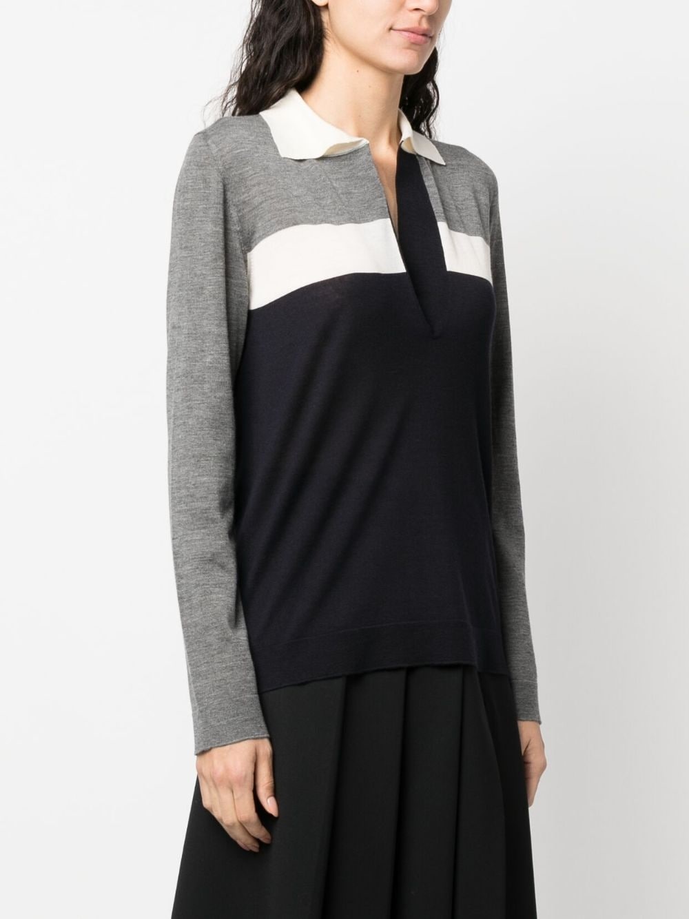 striped knitted top - 3
