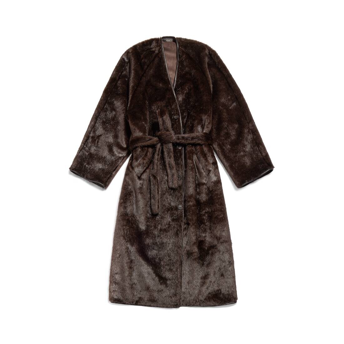 Women's Lining Coat in Brown - 1