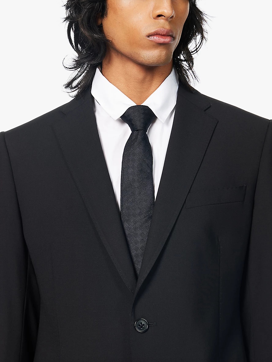 Single-breasted regular-fit stretch-wool suit - 6