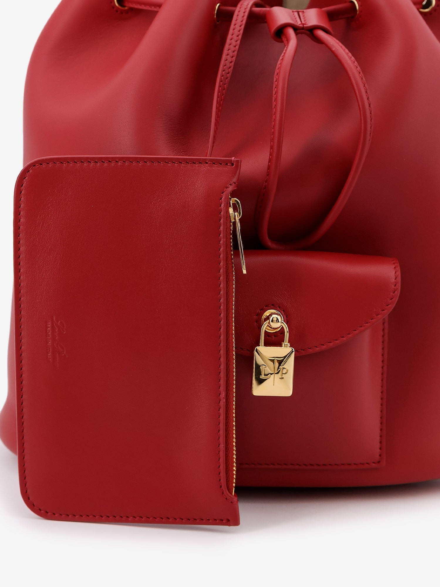 Loro Piana Women Extra Drawstring L27 Leather Backpack - 5