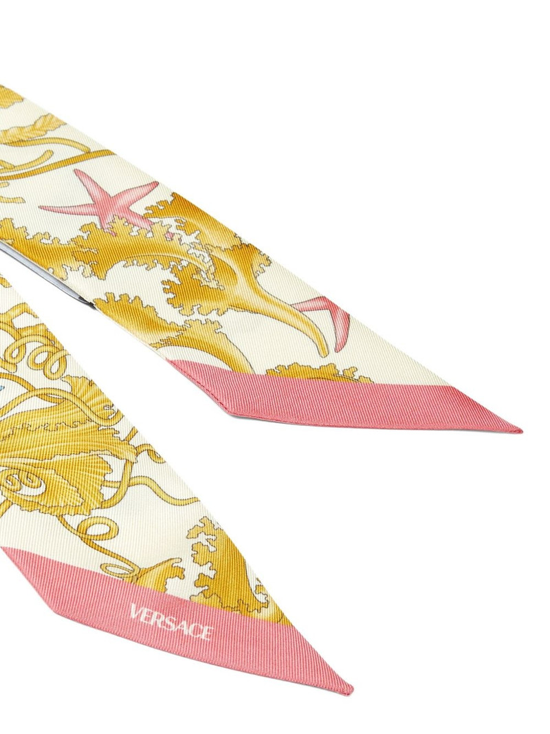 VERSACE printed scarf outlook