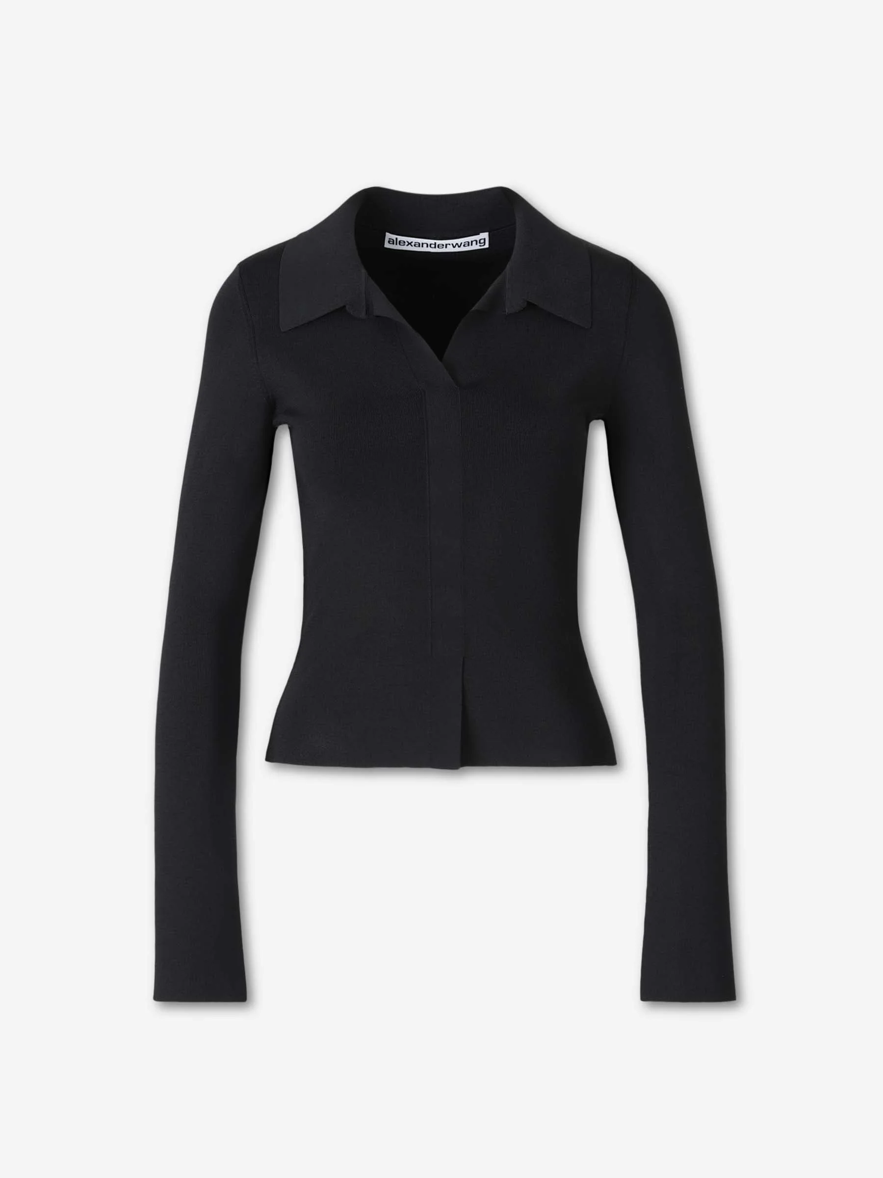 FINE JERSEY WITH POLO COLLAR - 1