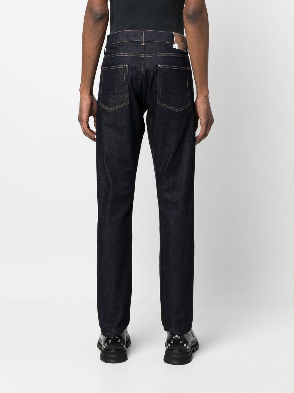 straight-leg denim trousers - 4