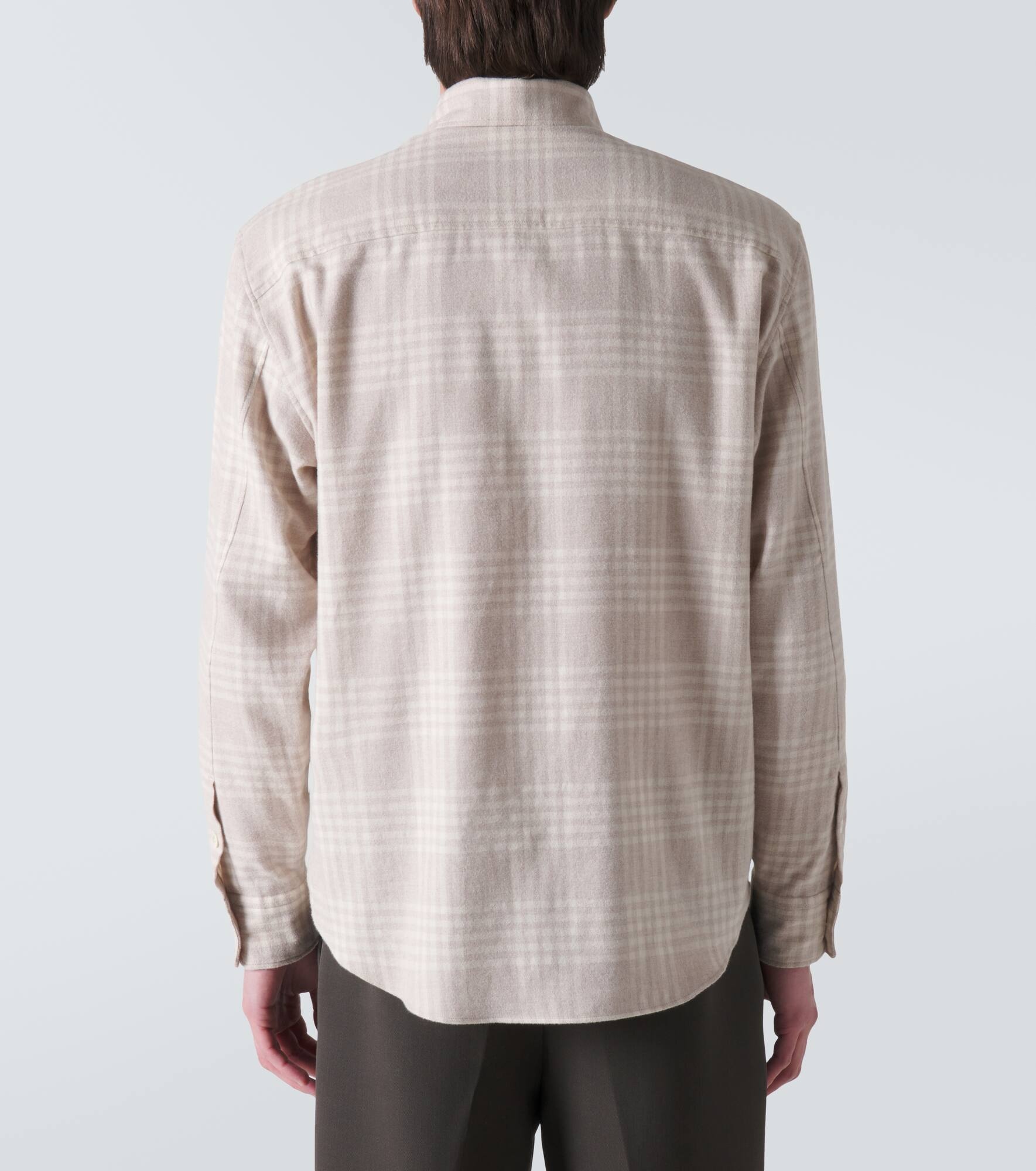 Checked cotton flannel shirt - 4