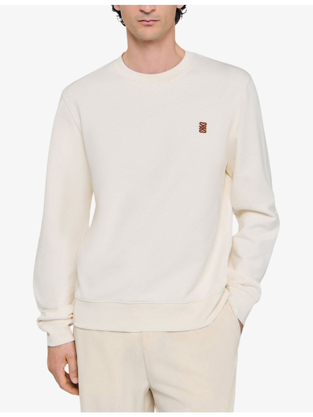 Logo-Patch Relaxed-Fit Cotton Sweatshirt - 3