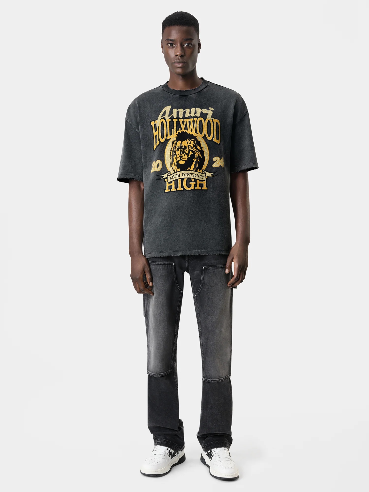 ☆送料関税込☆AMIRI☆High Lion Skater Tシャツ AMIRI HIGH LION SKATER TEE - Black | AMIRI