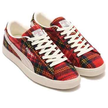 PUMA x Harris Tweed Suede Vintage 'Tartan Red' 393219-01 - 2