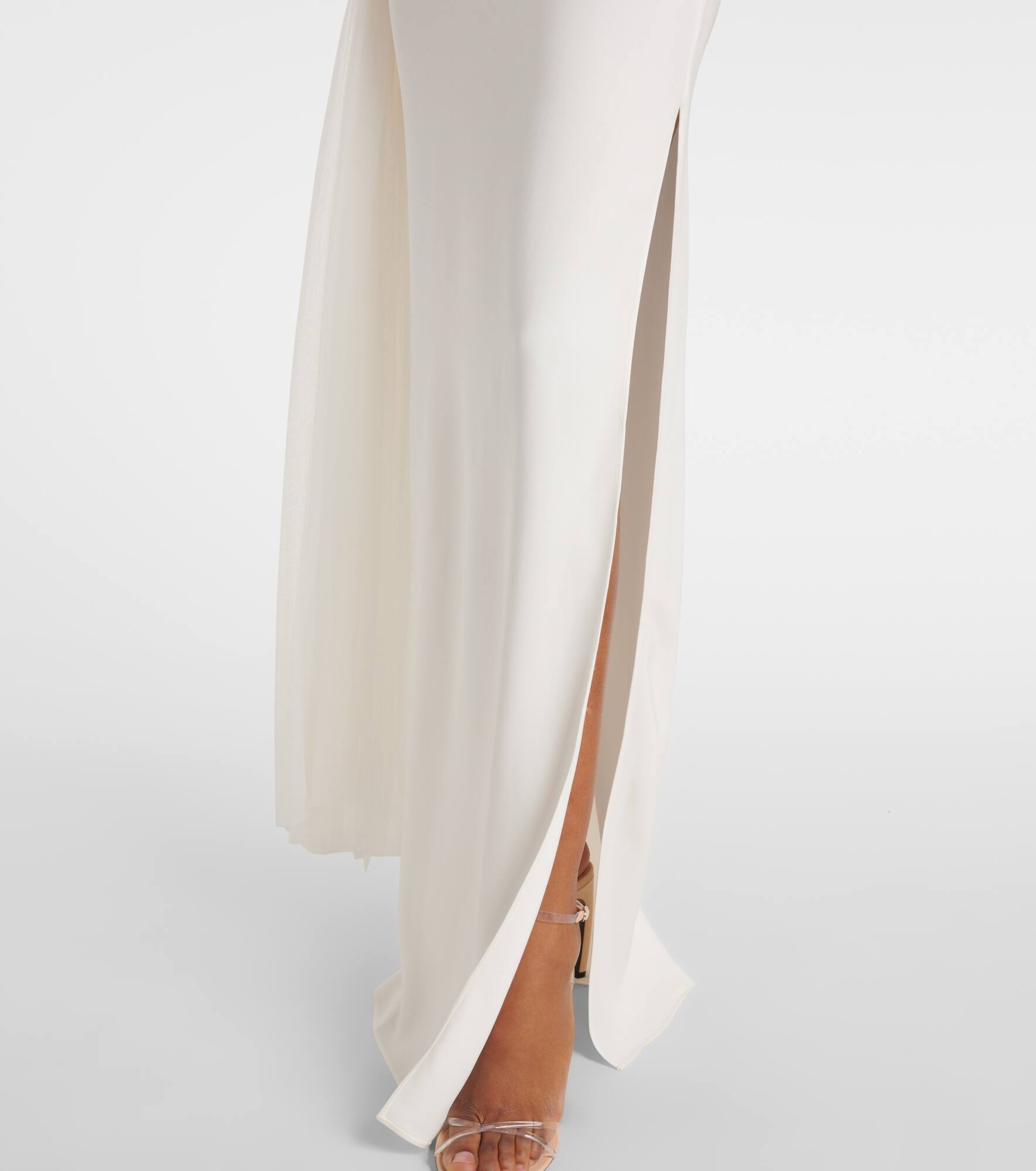 Bridal veiled corset dress - 6