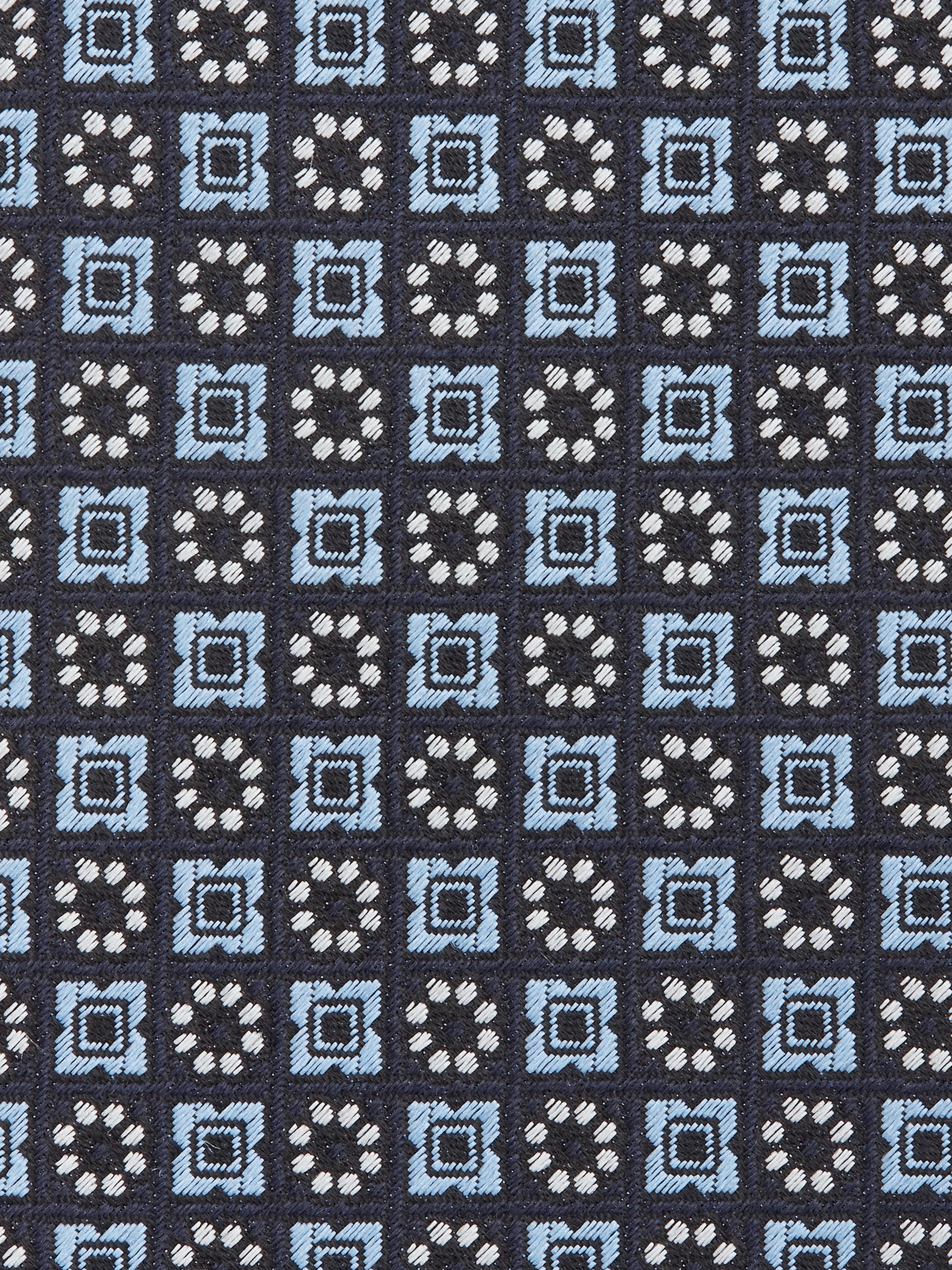 LIGHT BLUE CINQUE PIEGHE SILK TIE - 2
