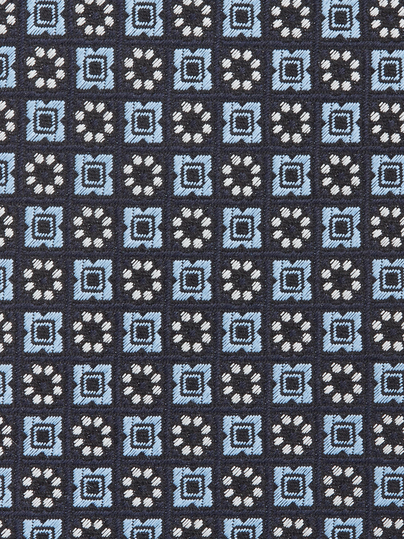 ZEGNA LIGHT BLUE CINQUE PIEGHE SILK TIE outlook