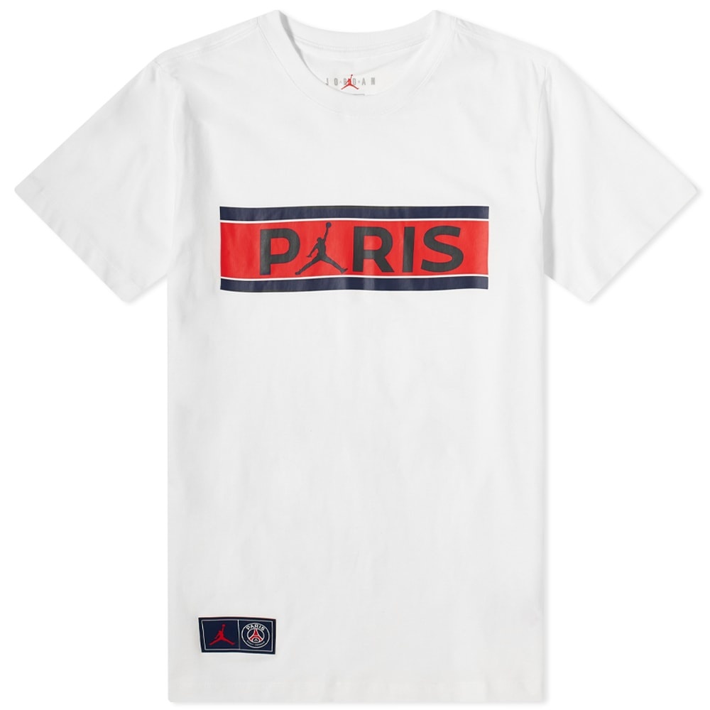 Air Jordan Paris Saint-Germain Block Logo Tee - 1