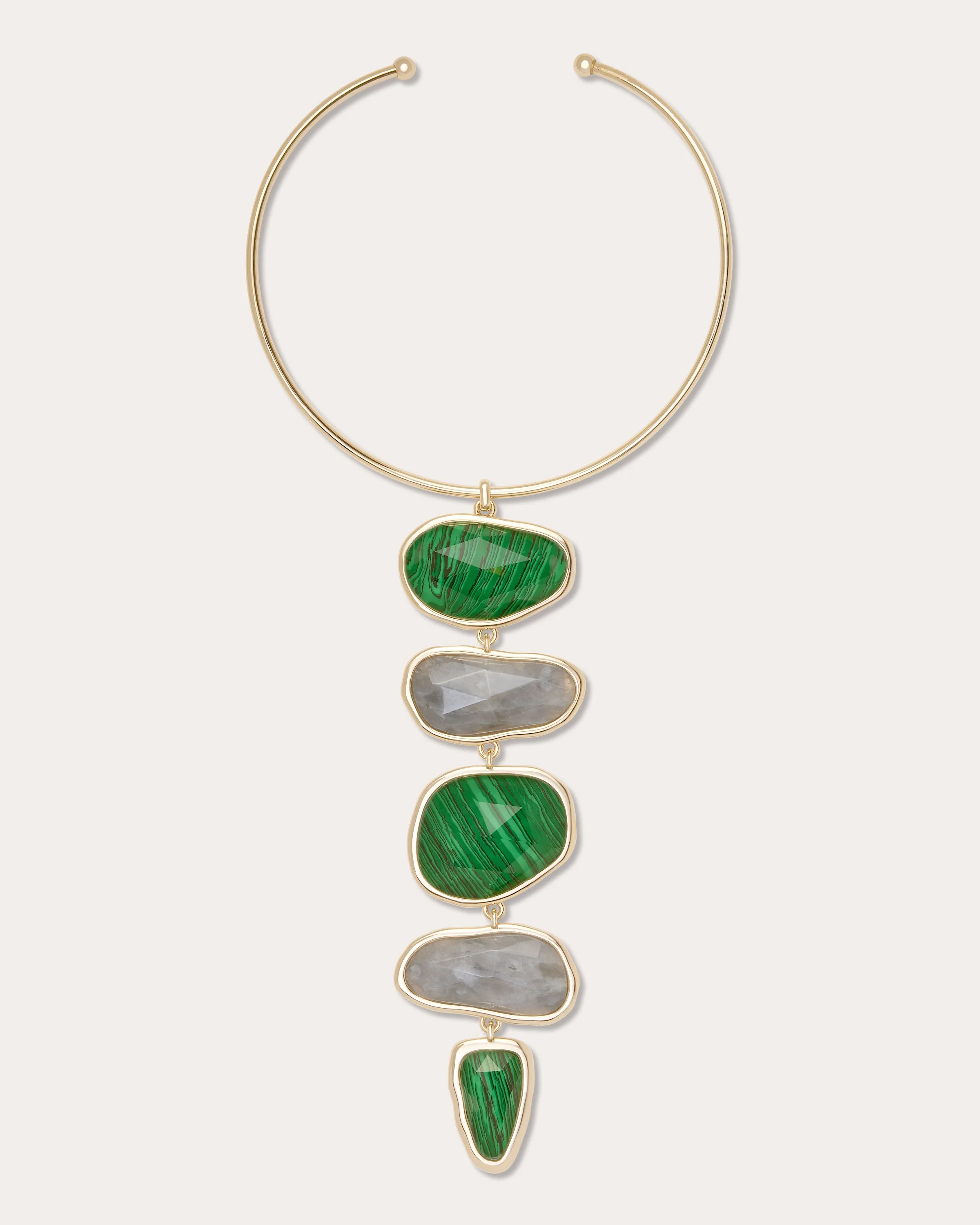 Maria Layered Stone Necklace - 1