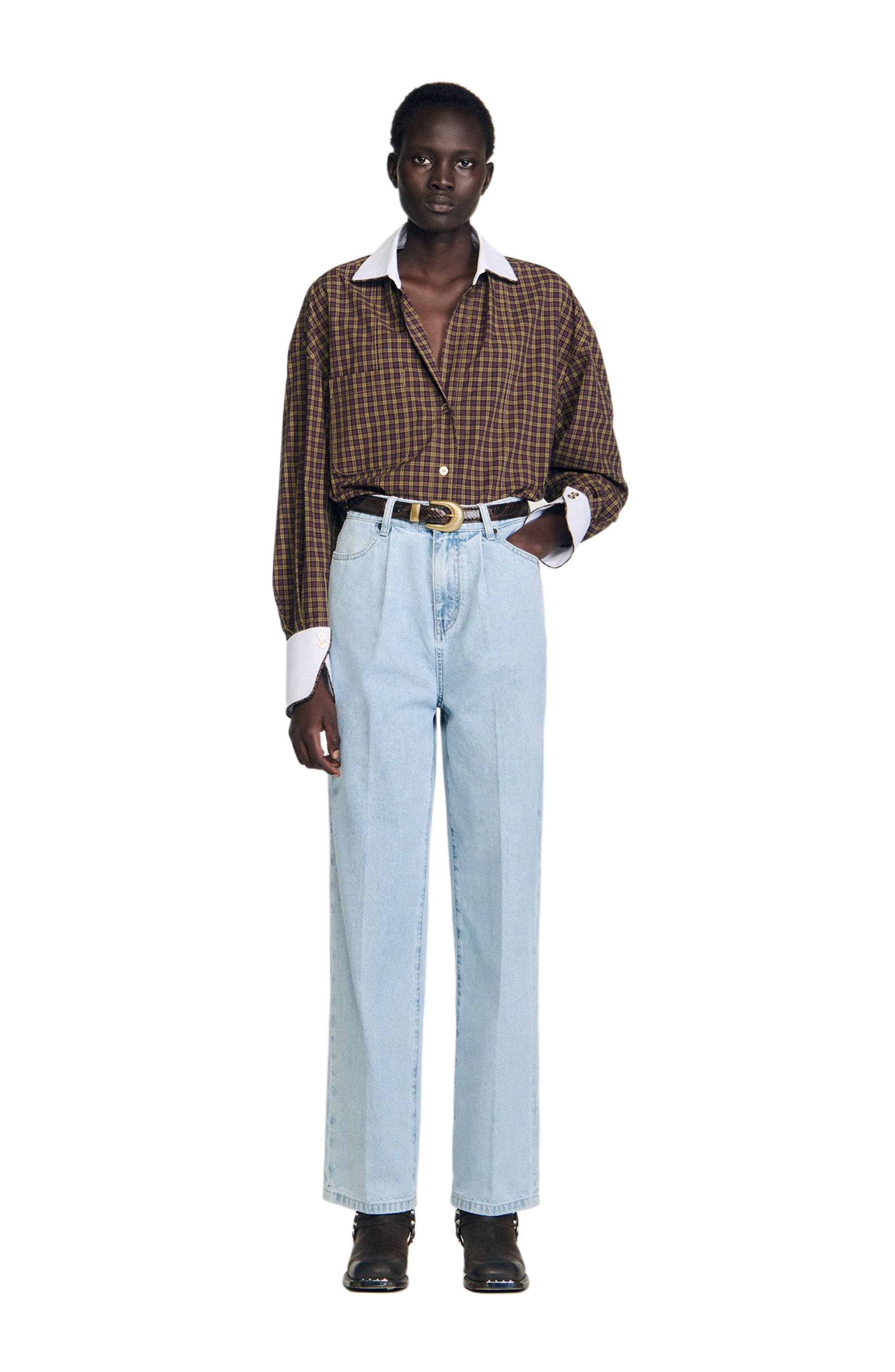 SANDRO Straight-leg jeans in Blue at Nordstrom - 4