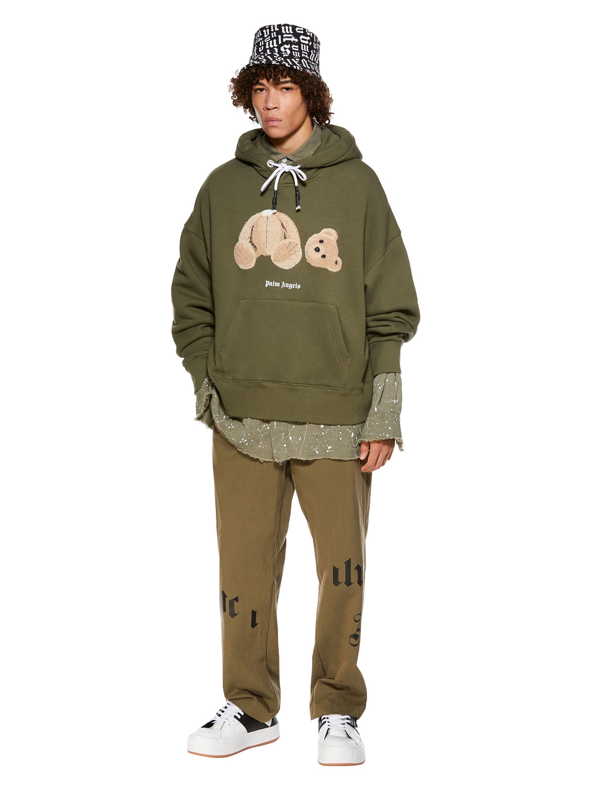 EMBROIDERY BEAR HOODIE - 2