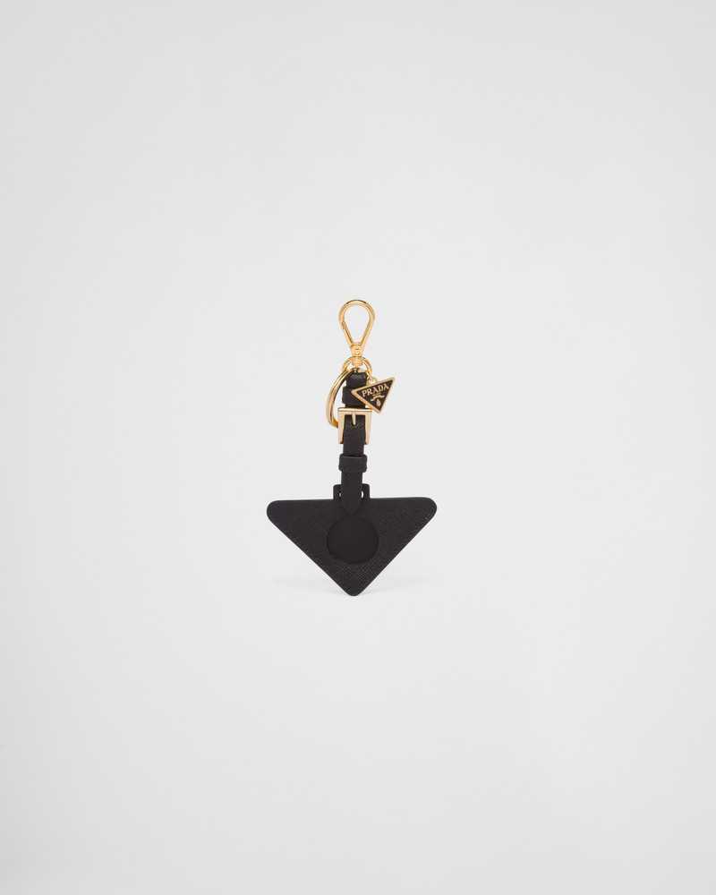 Saffiano leather AirTag holder 1