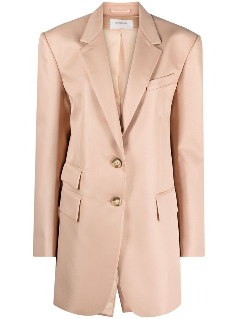notched-lapels single-breasted blazer 1
