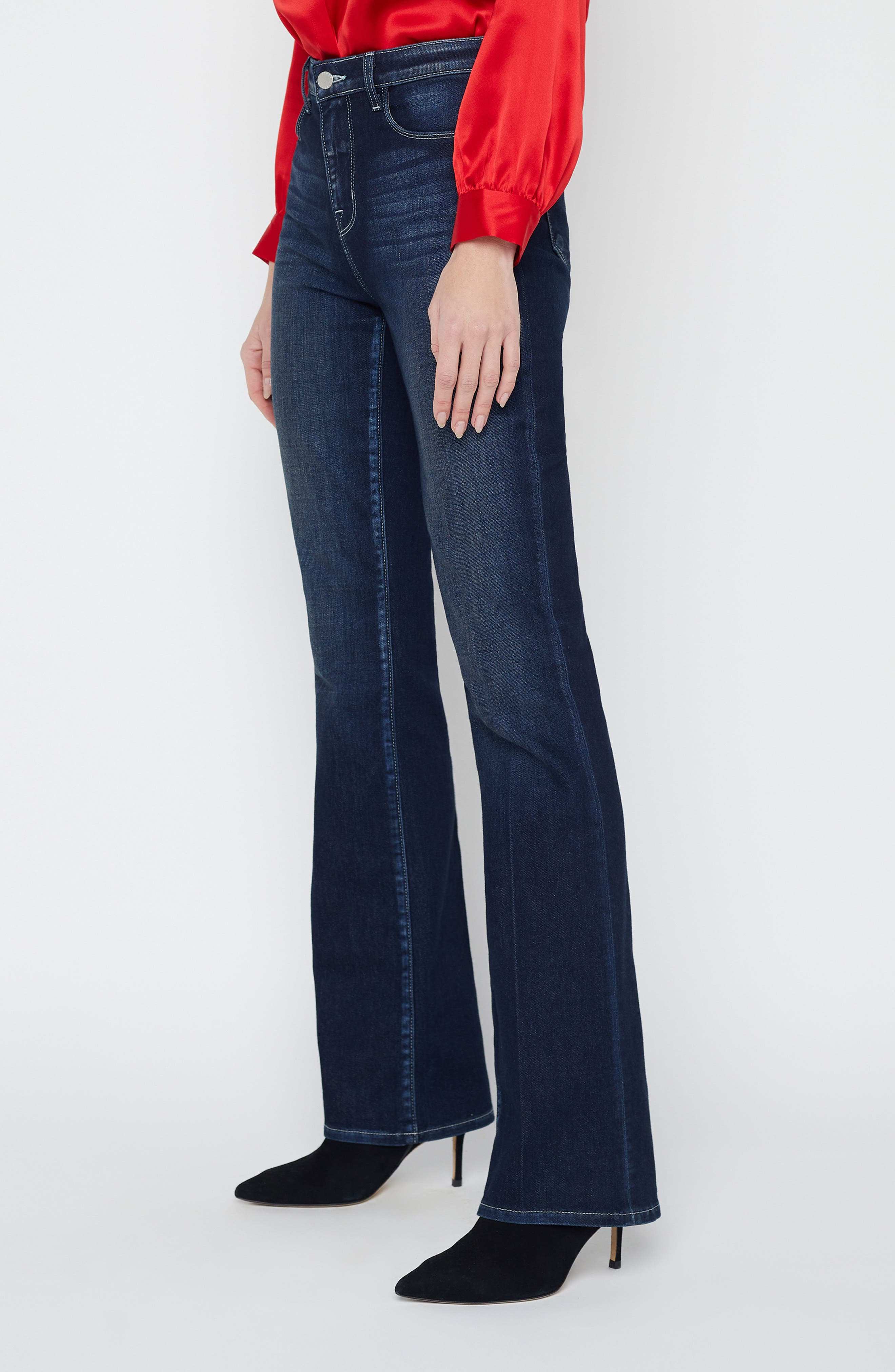 L'AGENCE Selma Baby Bootcut Jeans in Crest at Nordstrom - 3