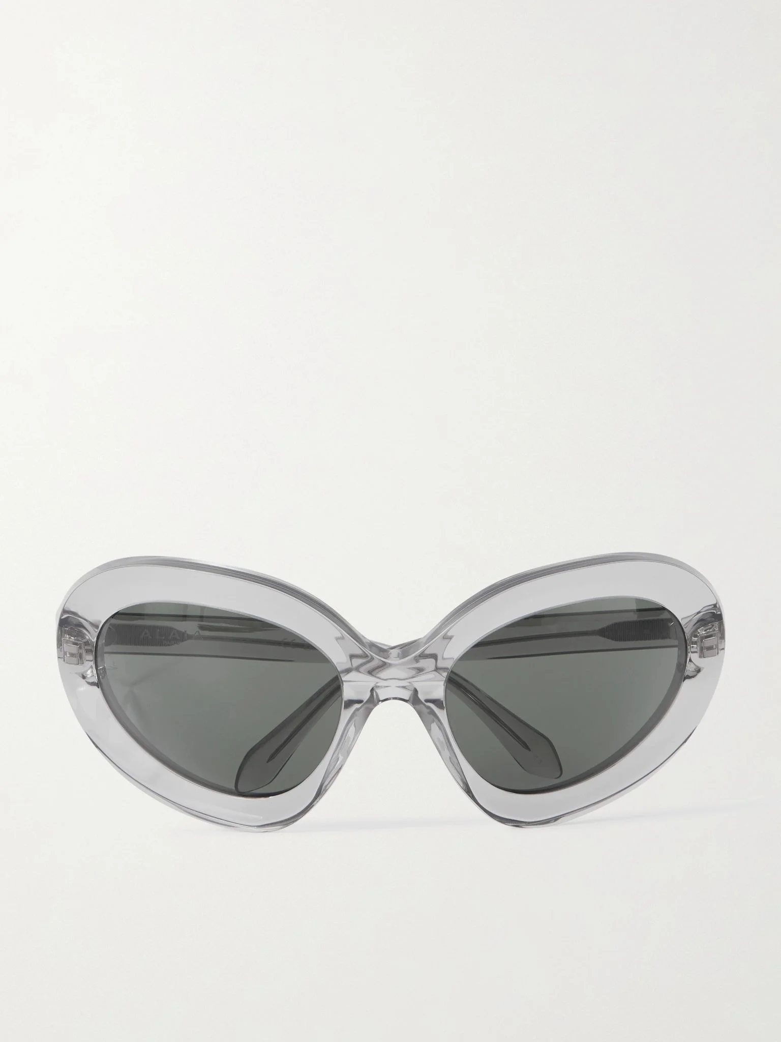 Round-frame acetate sunglasses Gray - 1