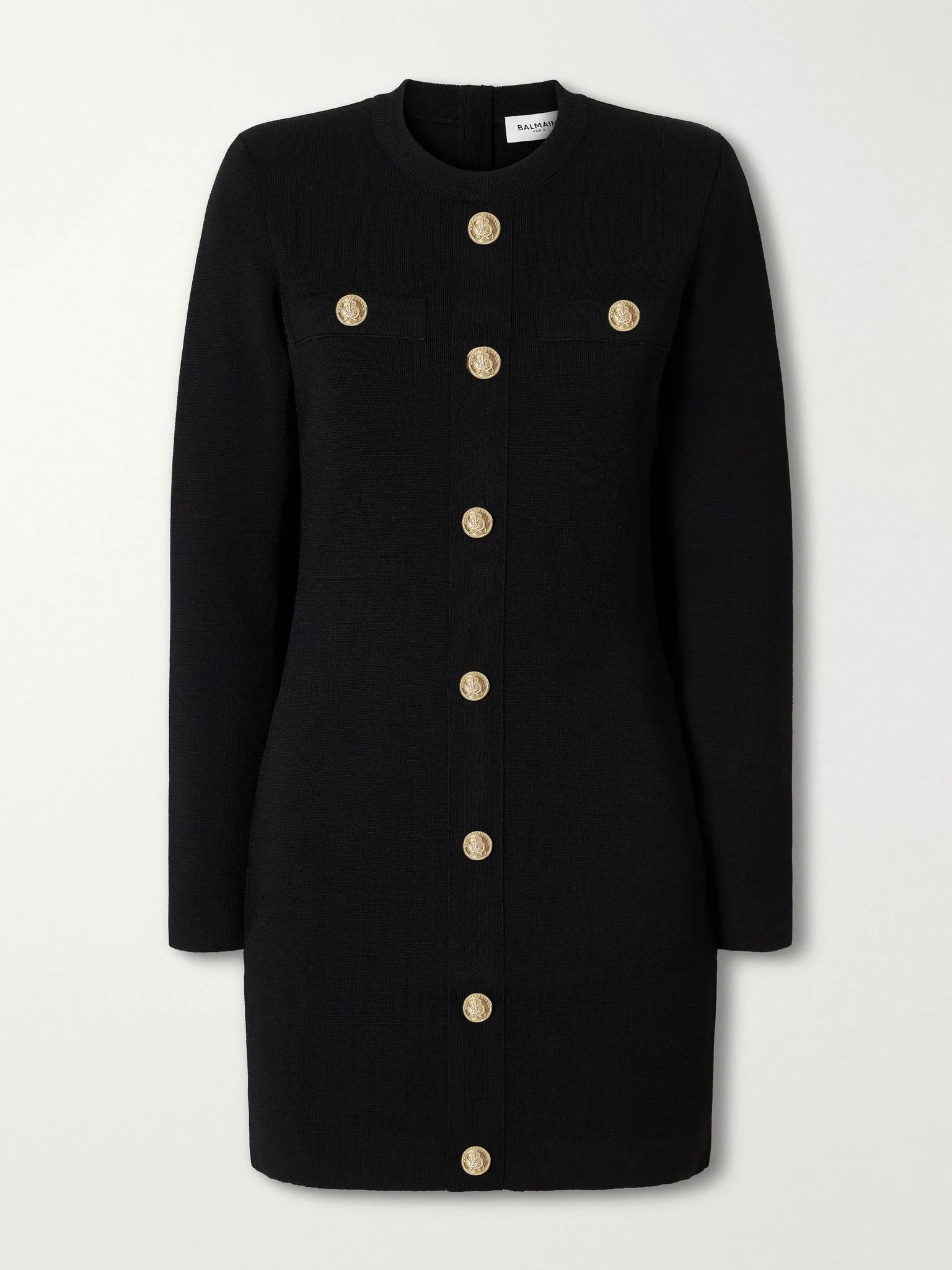 Knitted mini dress Black - 1