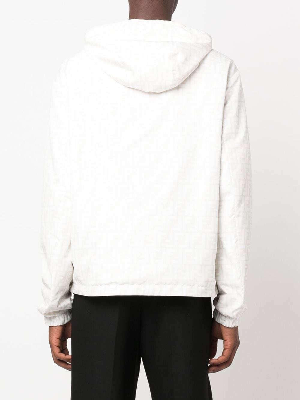 FF-logo print hooded jacket - 4