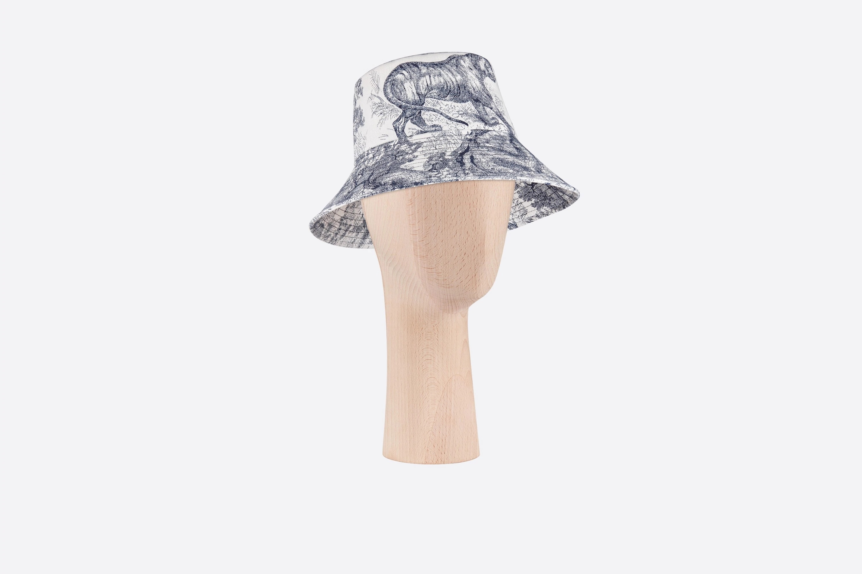 Dioriviera Toile de Jouy Large-Brim Bucket Hat - 1