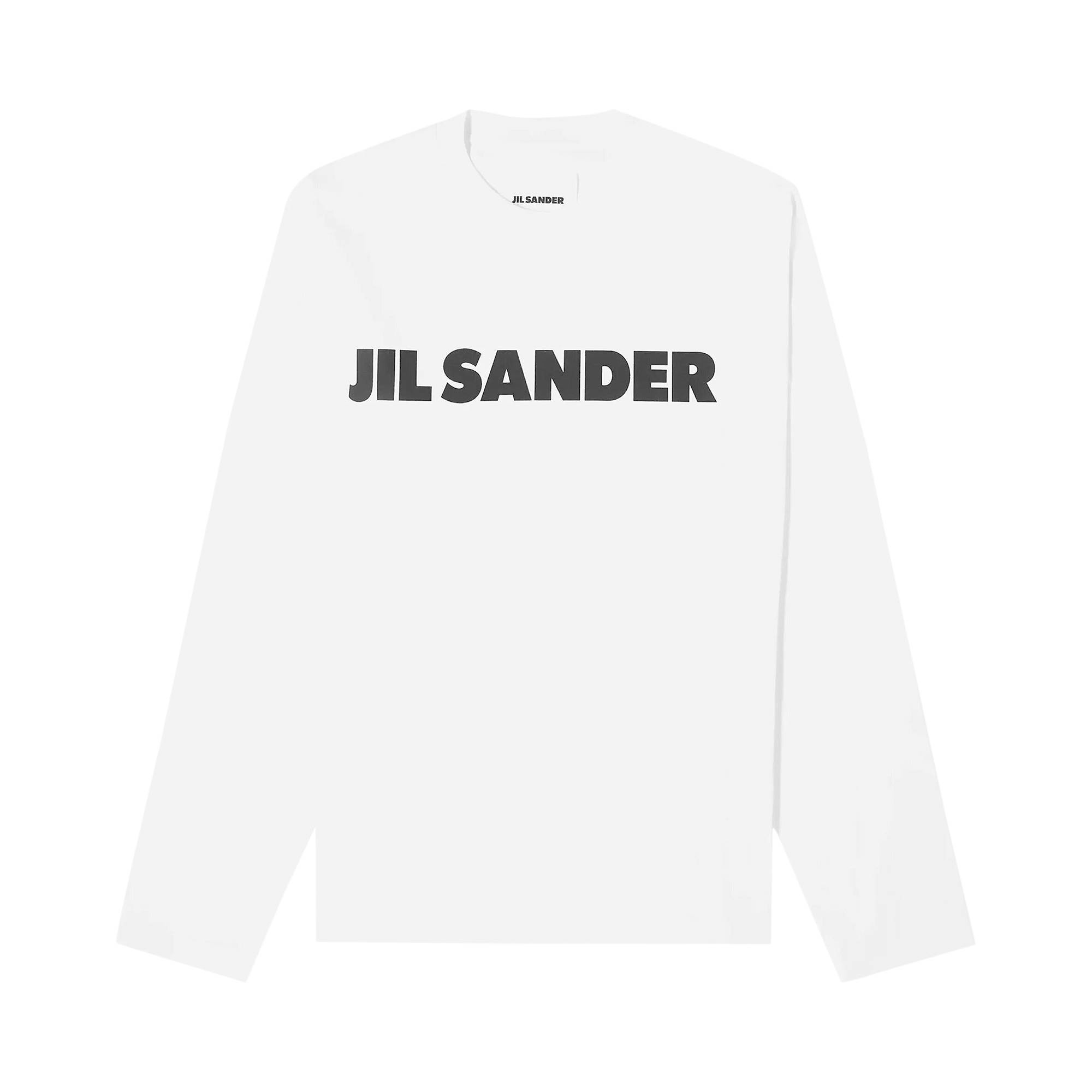Jil Sander Logo Long-Sleeve T-Shirt 'White' - 1