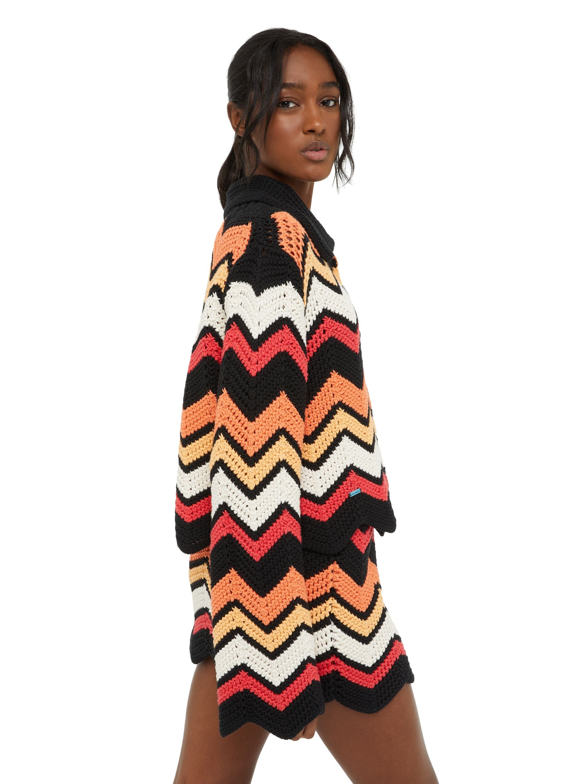 Kaleidoscopic Chevron Jacket - 7
