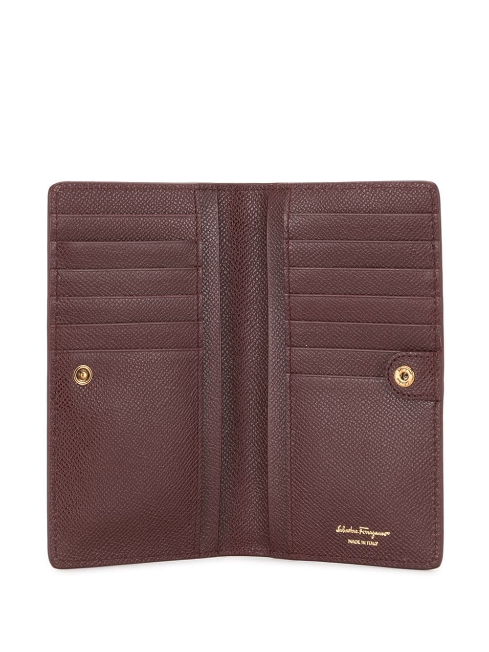 calf leather Gancini plaque wallet - 3