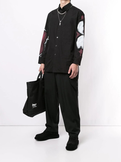 Yohji Yamamoto abstract print shirt outlook