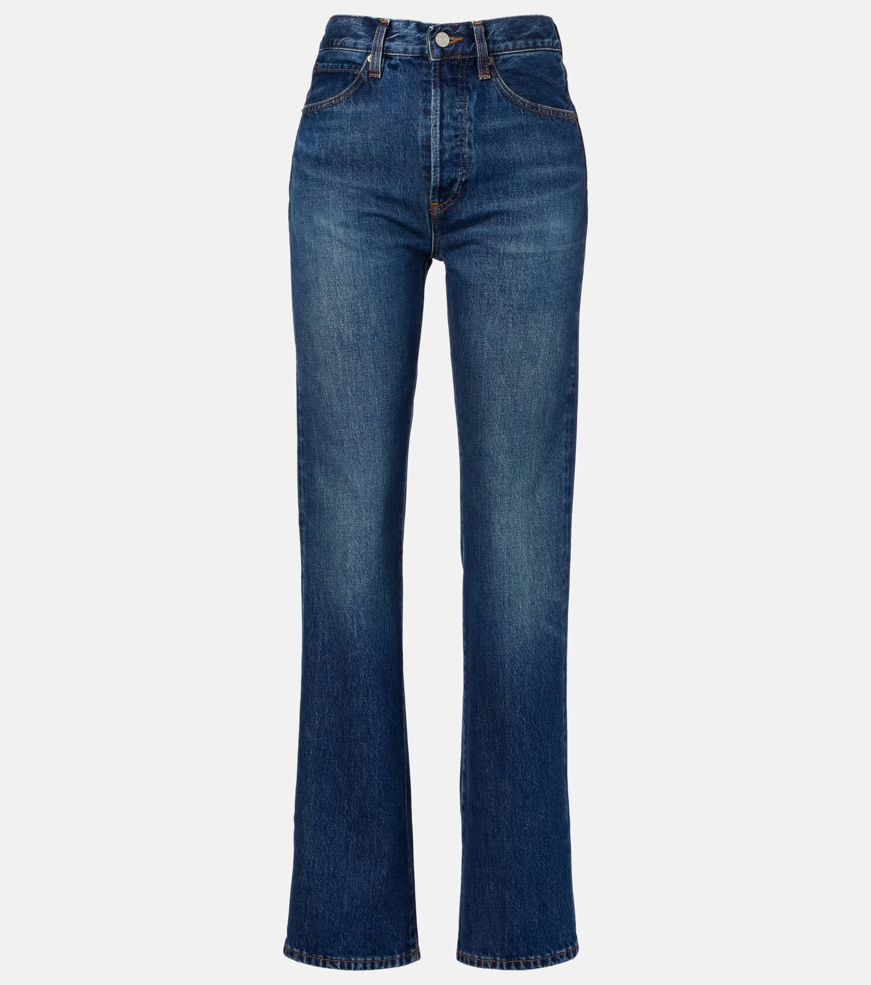 Vertical high-rise straight jeans - 1