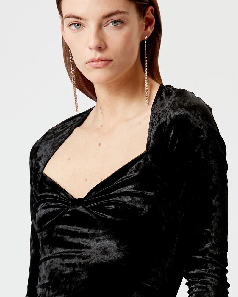 GOJI VELVET MINI DRESS - 3