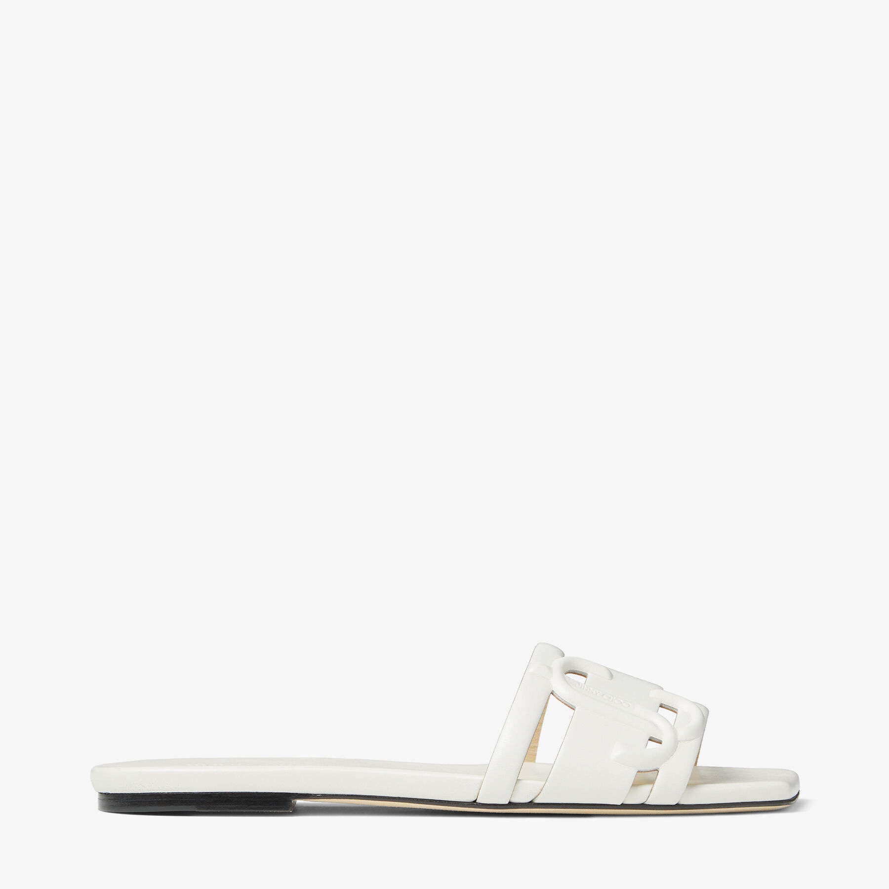 Laran Flat
Latte Nappa Leather Flats with JC Monogram - 1