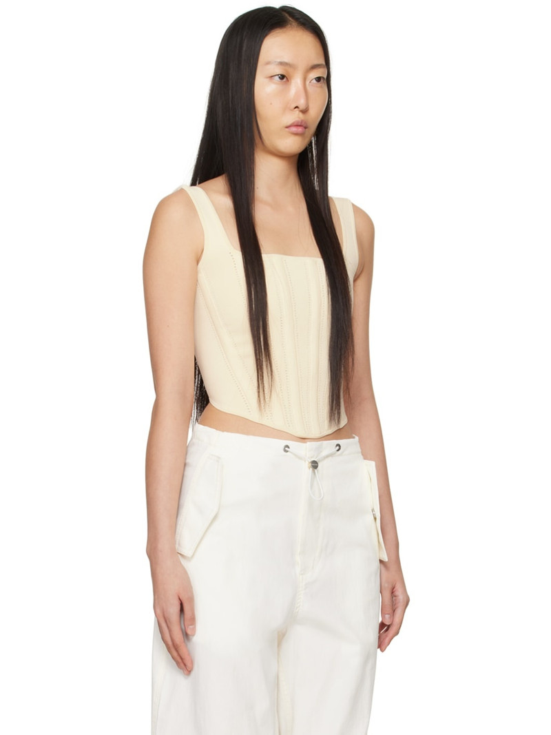 Dion Lee Beige Bolero Tank Top outlook